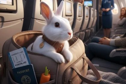 Juíza permite coelho na cabine de avião
