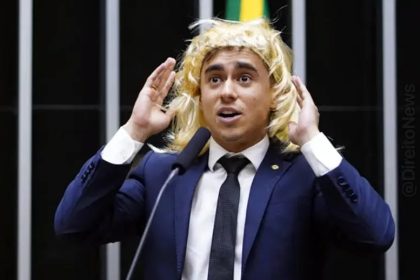Justiça anula condenação de Nikolas Ferreira por peruca na Câmara