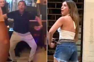 Pai refaz gesto de macaco após advogada voltar à Argentina